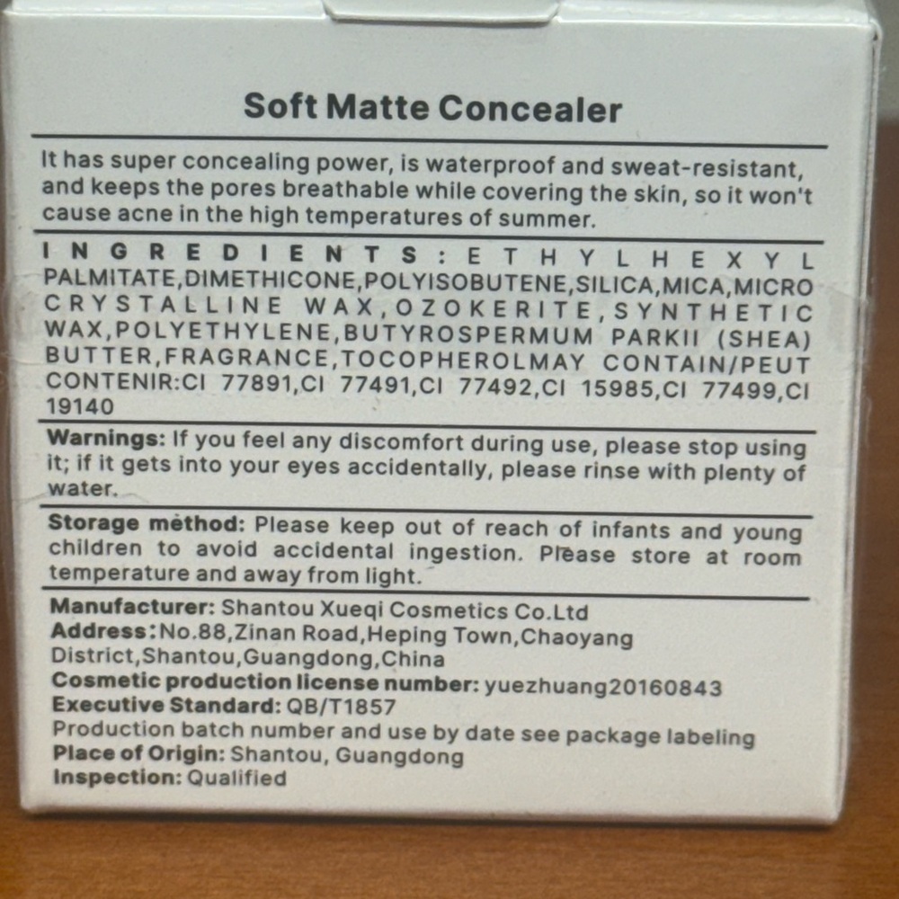 Maycheer Soft Matte Concealer Color #1 - Picture 2 of 4